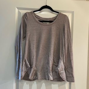 Anthropologies Long Sleeve Shirt in Light Purple